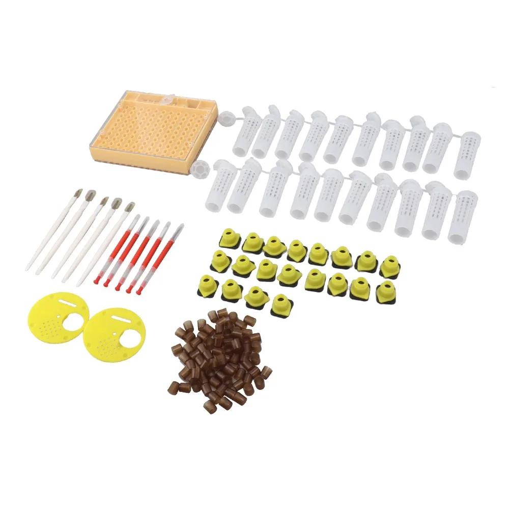 

143 Pcs Set Plastic Queen Bee Rearing System Durable Queen Rearing Grafting Kit Bee Rearing System Box Apiculture