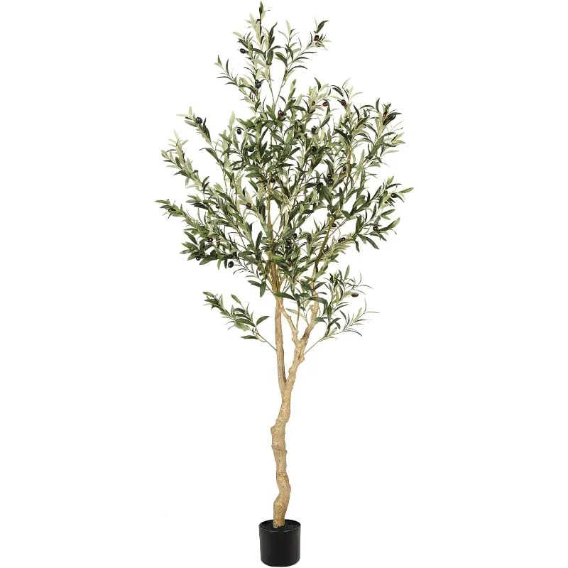 

Faux Olive Tree, Tall Olive Tree Plants, Fake Potted Olive Silk Tree, Artificial Trees