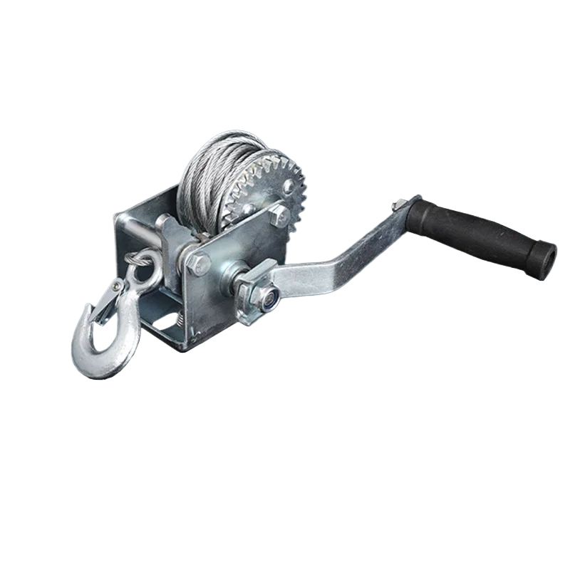 For Hand Winch Small Manual Two-way Self-locking 1200 Lb Stainless Steel Wire Rope Winch