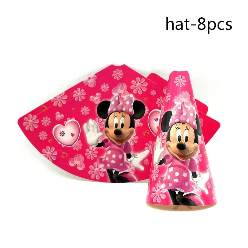 Minnie Mouse Girls Birthday Party Decorations Disposable Tableware Set Paper Cup Plate Tablecloth Decor For Baby Shower Supplies