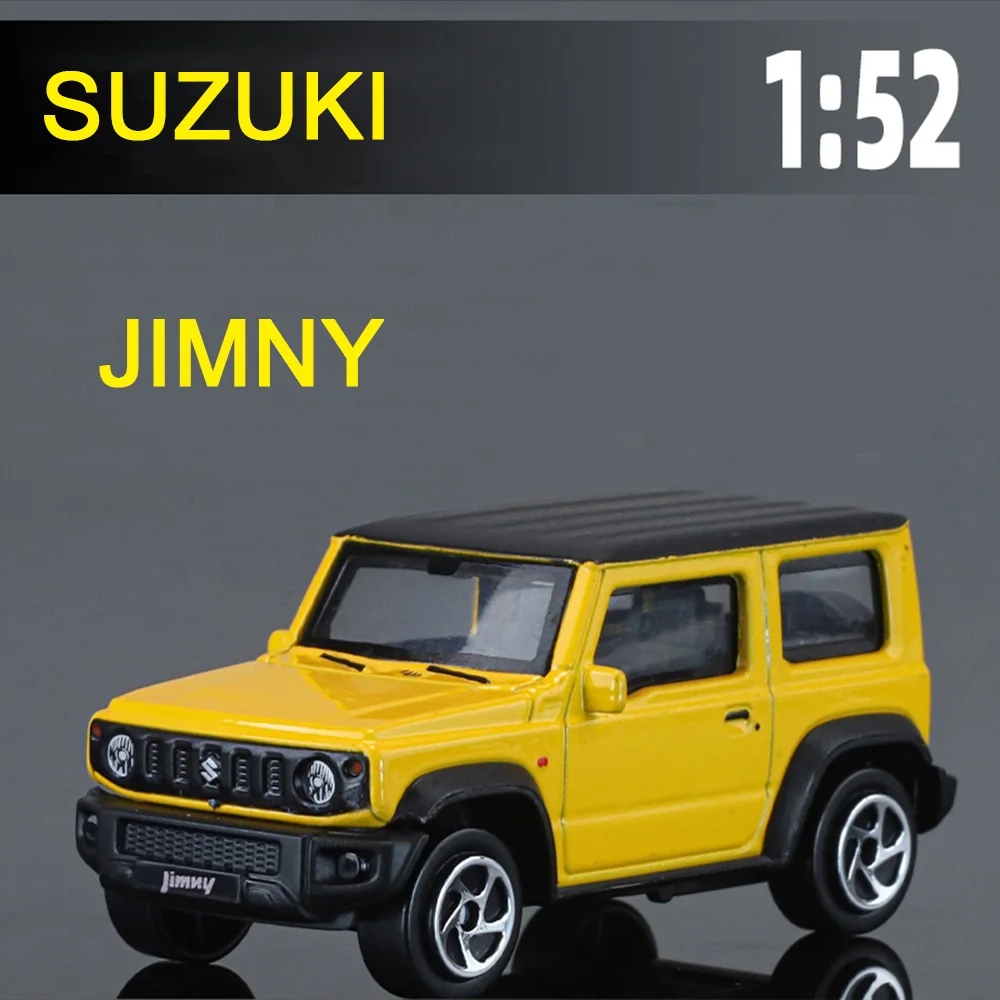 

1:52 Масштаб Suzuki Jimny Игрушечная модель автомобиля из сплава, литой под давлением, изысканные интерьерные резиновые шины, миниатюрный автомобиль для мальчиков, развивающие игрушки