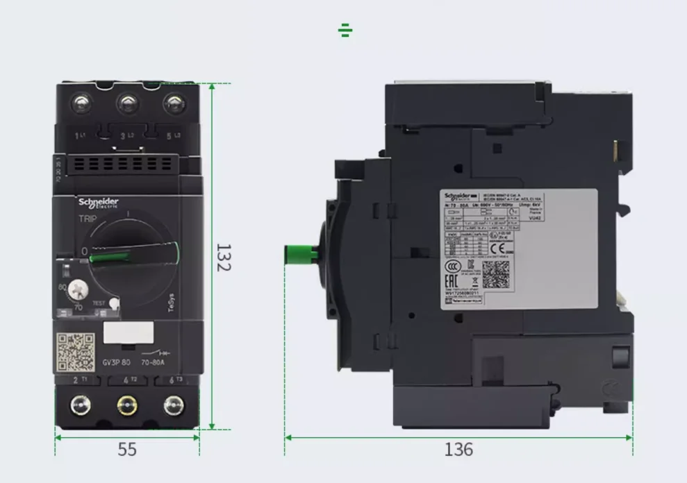 기존 차단기 GV3P40 GV3P50 GV3P65 GV3P73 GV3P80
