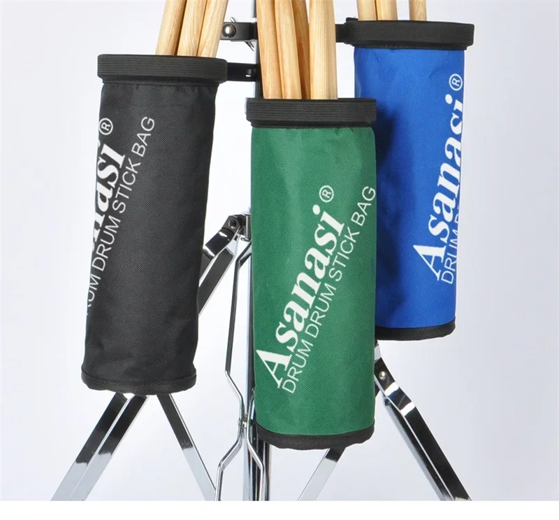 1-teiliger Drumsticks-Halter, Aufbewahrungskoffer, Oxford-Drumstick-Tasche mit Stahl-Stützständer, Teile und Zubehör für Percussion-Instrumente – Detail 13