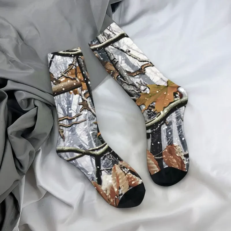 Fashion Men's Army Real Tree Camo Camouflage Dress Socks Unisex Comfortable Warm 3D Print Crew Socks