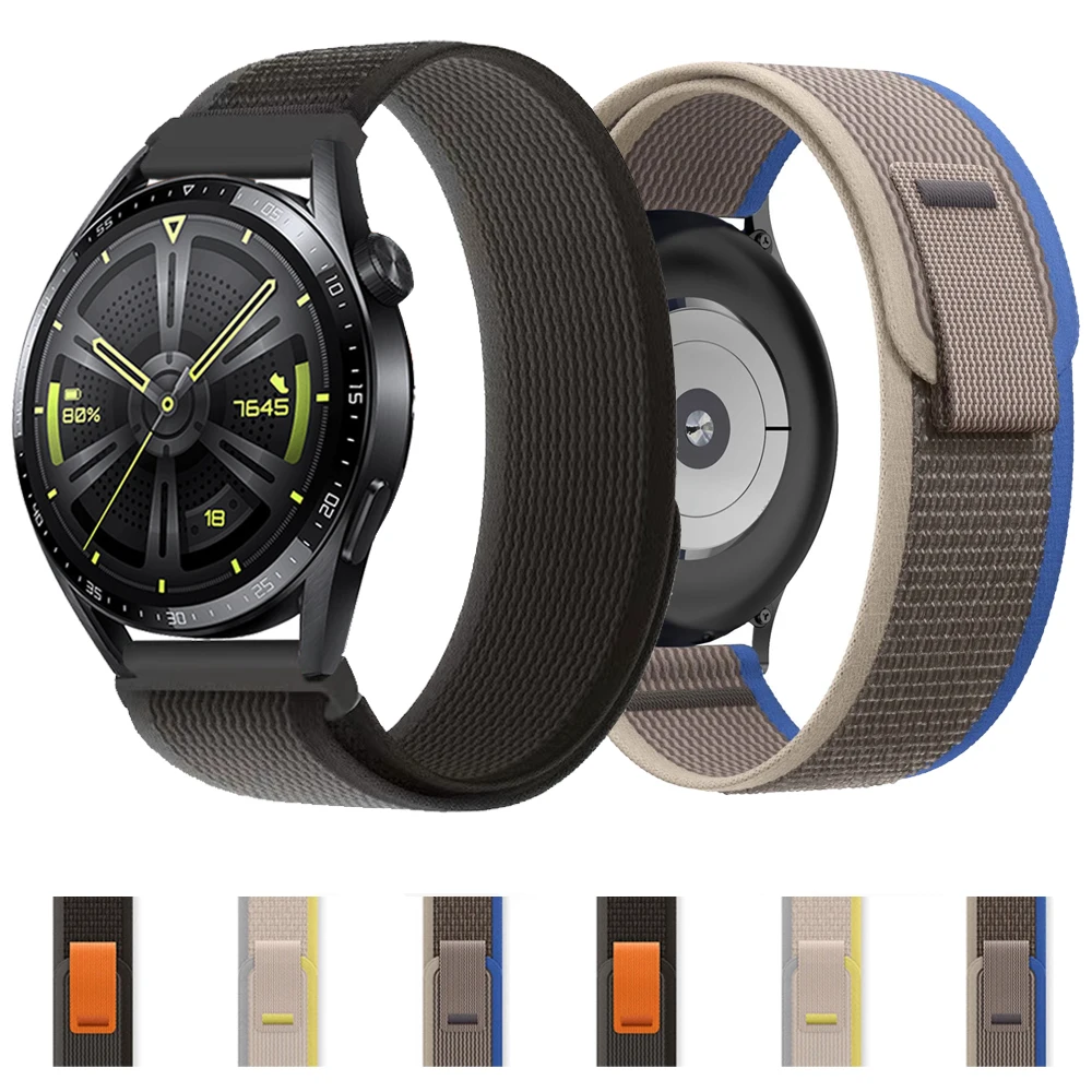 20 22mm Nylon Trail loop Band For HUAWEI WATCH GT 3/2 Pro 46mm 42mm Wrist Strap For HONOR GS Pro/MagicWatch 2 Watchband Bracelet