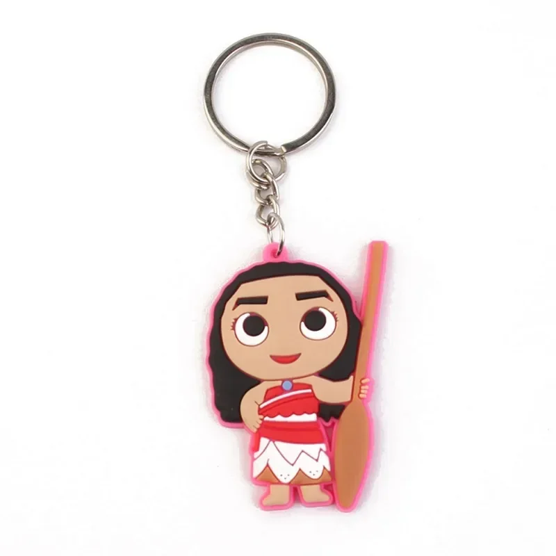 Moana Maui Hei Hei Pua animation peripheral creative cartoon silicone keychain hanging chain school bag decoration pendant gift