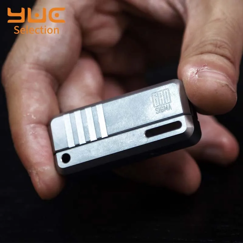 YUC Mechanical Rifling Push Slider Stainless Steel Metal Decompression Toys GAO Studio 4.0 Edc Slider Antistress Fidget Desk Toy