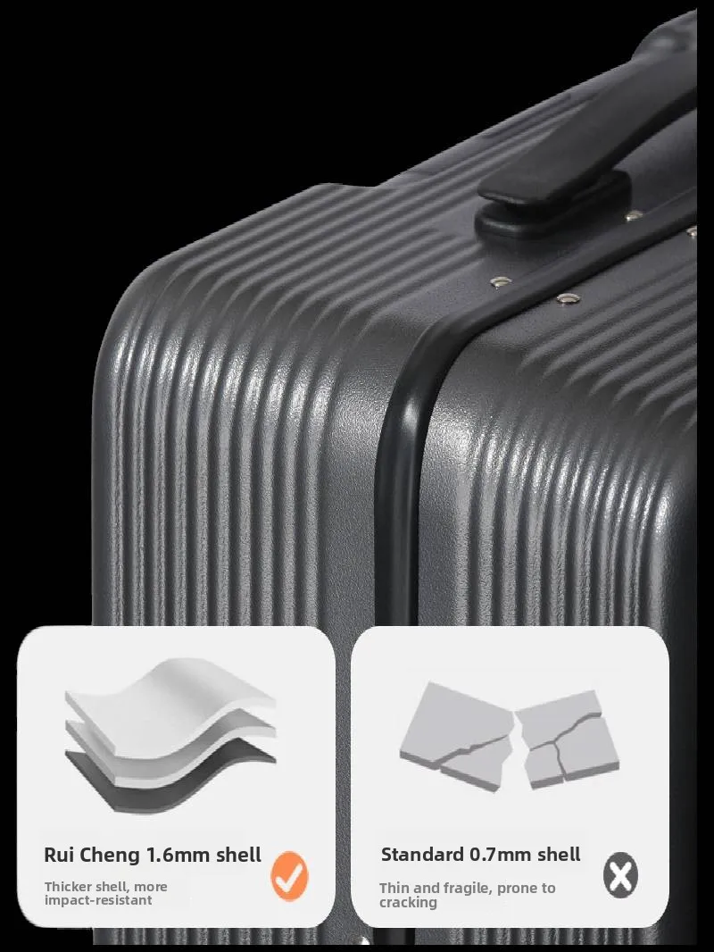 Lightweight 20-Inch Side-Opening Luggage Carry-On Suitcase for Men And Women with Password Lock And Universal Wheels