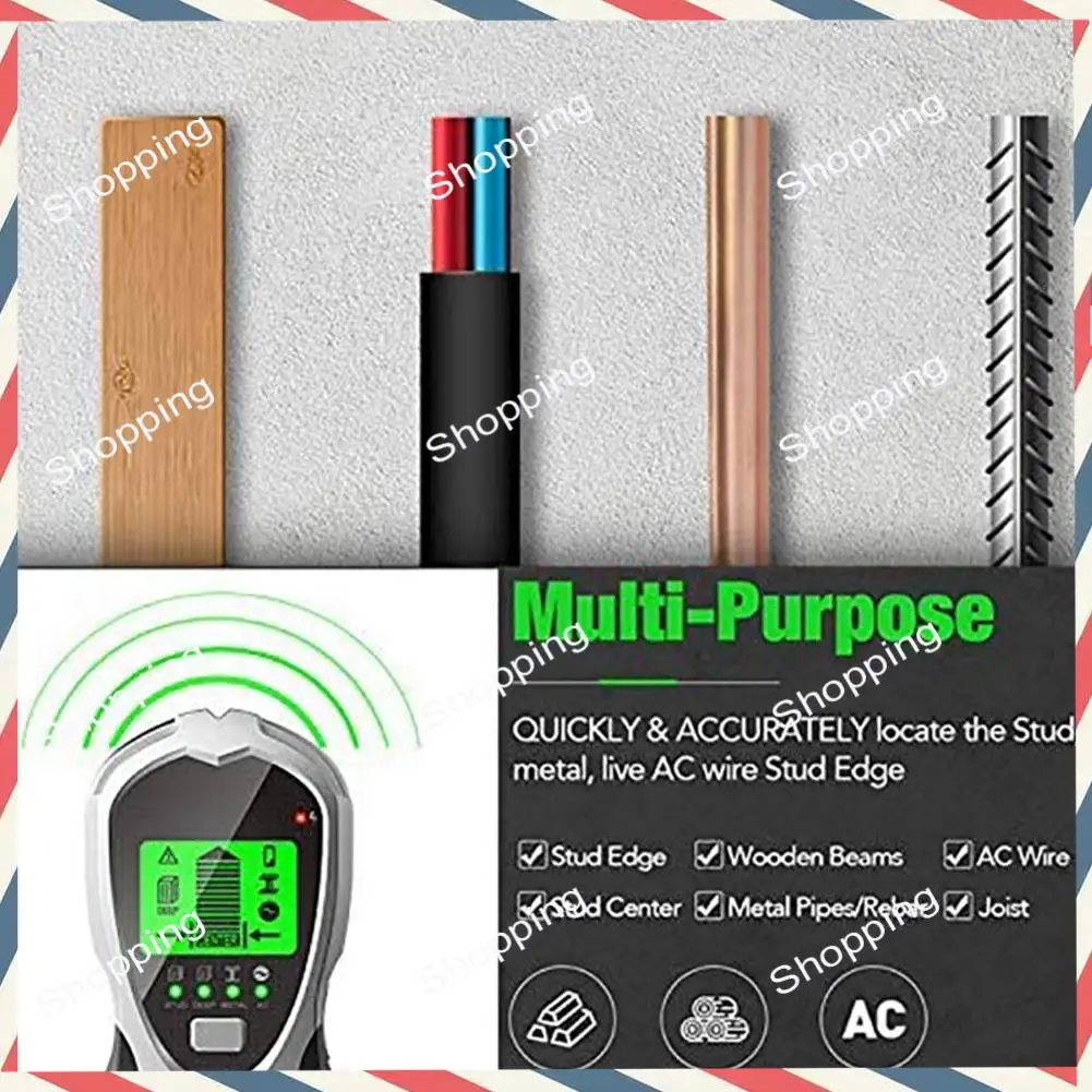 M20K 1 Piece Stud Finder Wall Scanner 4 In 1 Electronic Stud Sensor Wood  Joist Finders Wall Detector Locator