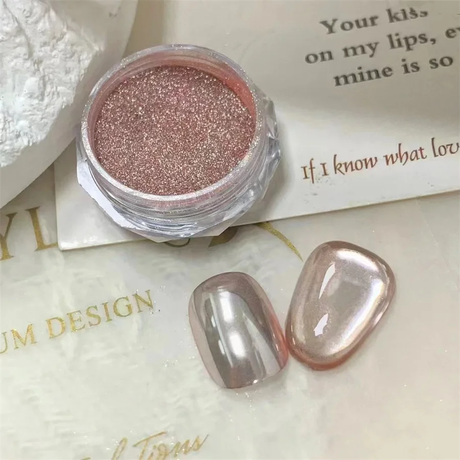 1 pz polvere per unghie dopamina aurora specchio magico polvere glitter polvere effetto metallo polvere glitter olografica nail art strumento fai da te