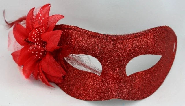 The product can be customized.Halloween Carnival Ball White Handmade Venetian Mask Resin Board Painted Mask