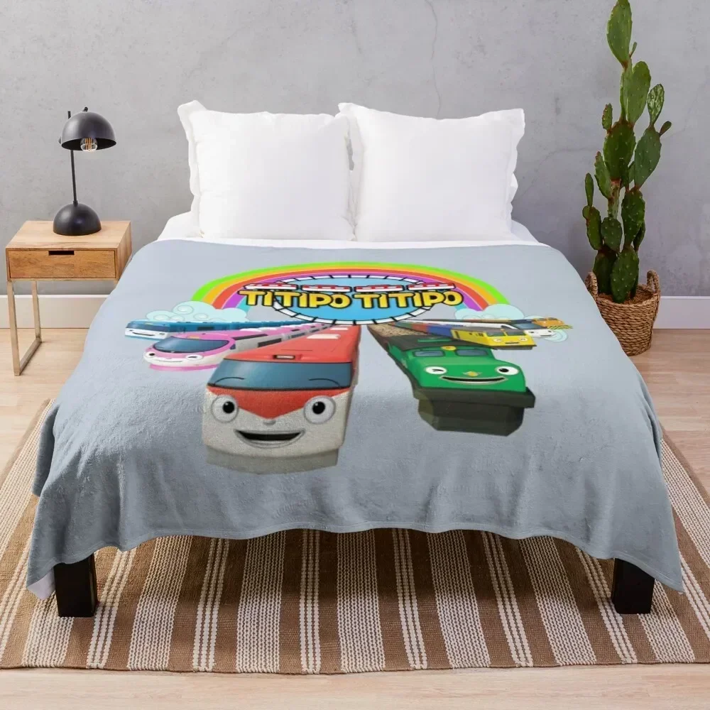 

Titipo And Friends Throw Blanket Breathable Lightweight Blanket for Adults Kids