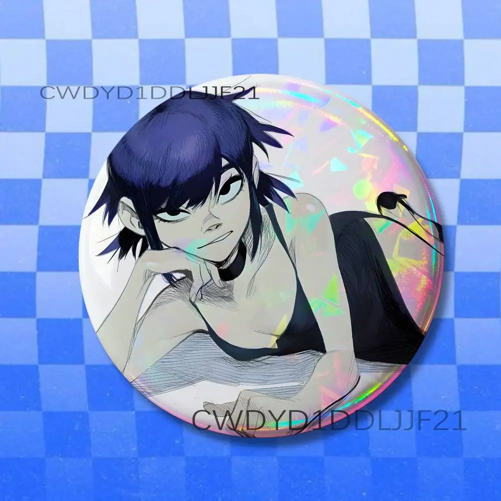 Noodle G-Gorillaz Rock Badge Brooch Figure Lapel Pins Clothes Backpack Fashion Cute Collection Decoration Display
