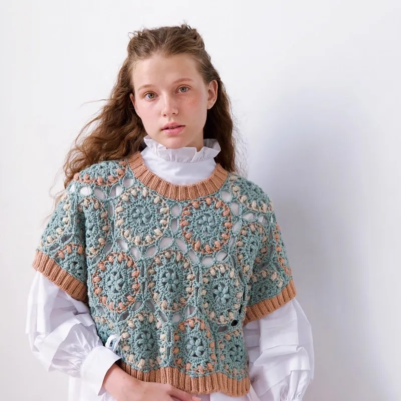 Keito Dama 44 - غزل حياكة أكريليك ناعم مع سترة بنمط آلان الساحرة وقبعة كروشيه مثالية للمبتدئين #2