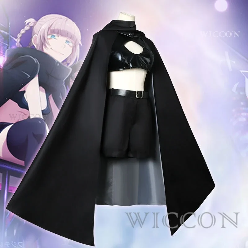 나나쿠사 나즈나 애니메이션 올 나이트 송 코스프레 코스튬 옷, 가발 유니폼, 뱀파이어 트렌치 코트 케이프, 할로윈 파티 여성
