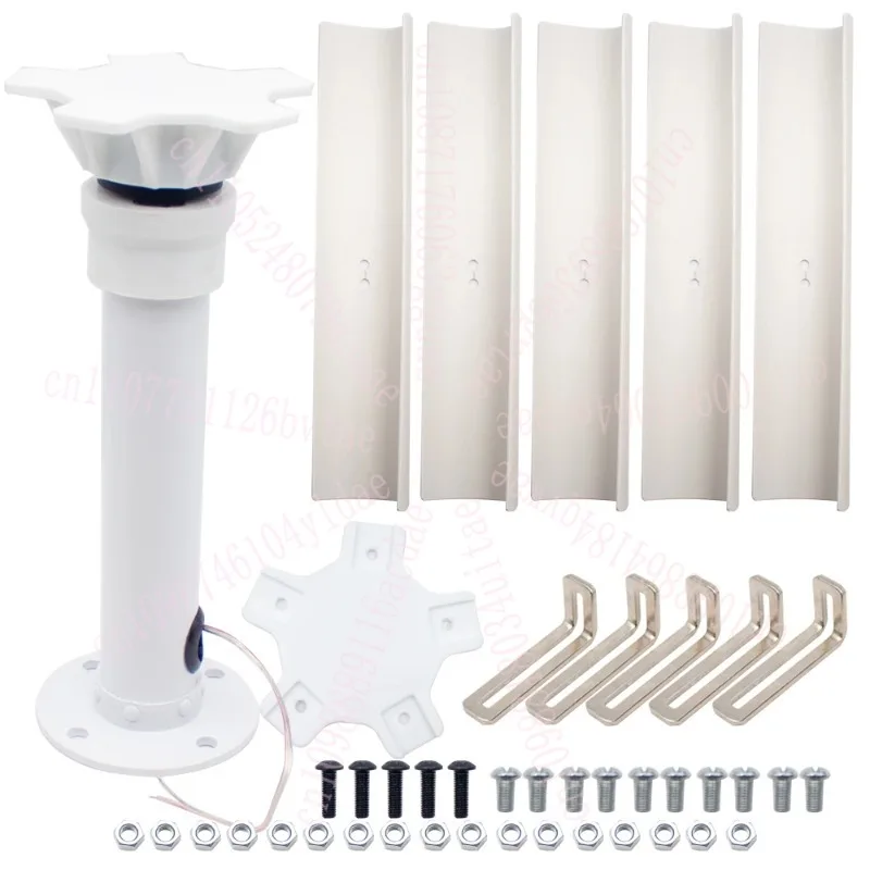 Vertical 5-Blade Wind Generator Model Three-Phase Permanent Magnet Brushless Generator Low-speed Windmill Portable Outdoor