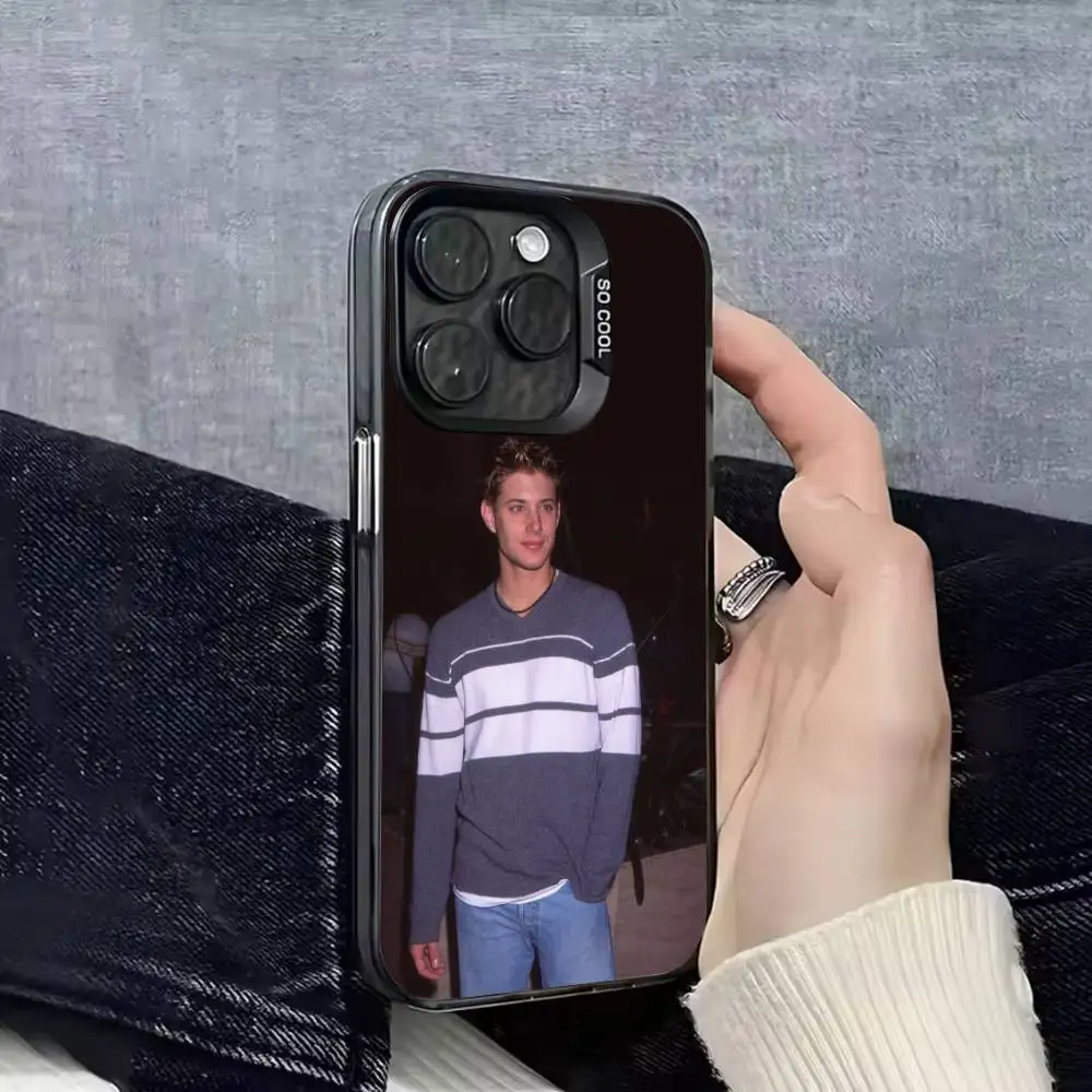 حافظة هاتف J-Jensen Ackles D-Dean Winchester لهاتف iPhone 17,16,15,14,13,12,Pro,Max,Plus,E,SE4,Air,Mini Black IMD Box