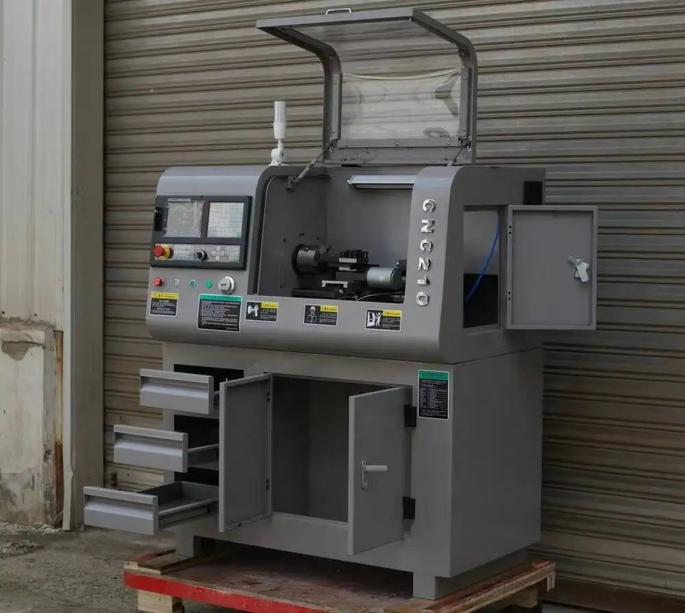Máquina CNC de mini torno Cnc210 com preço mais baixo da China