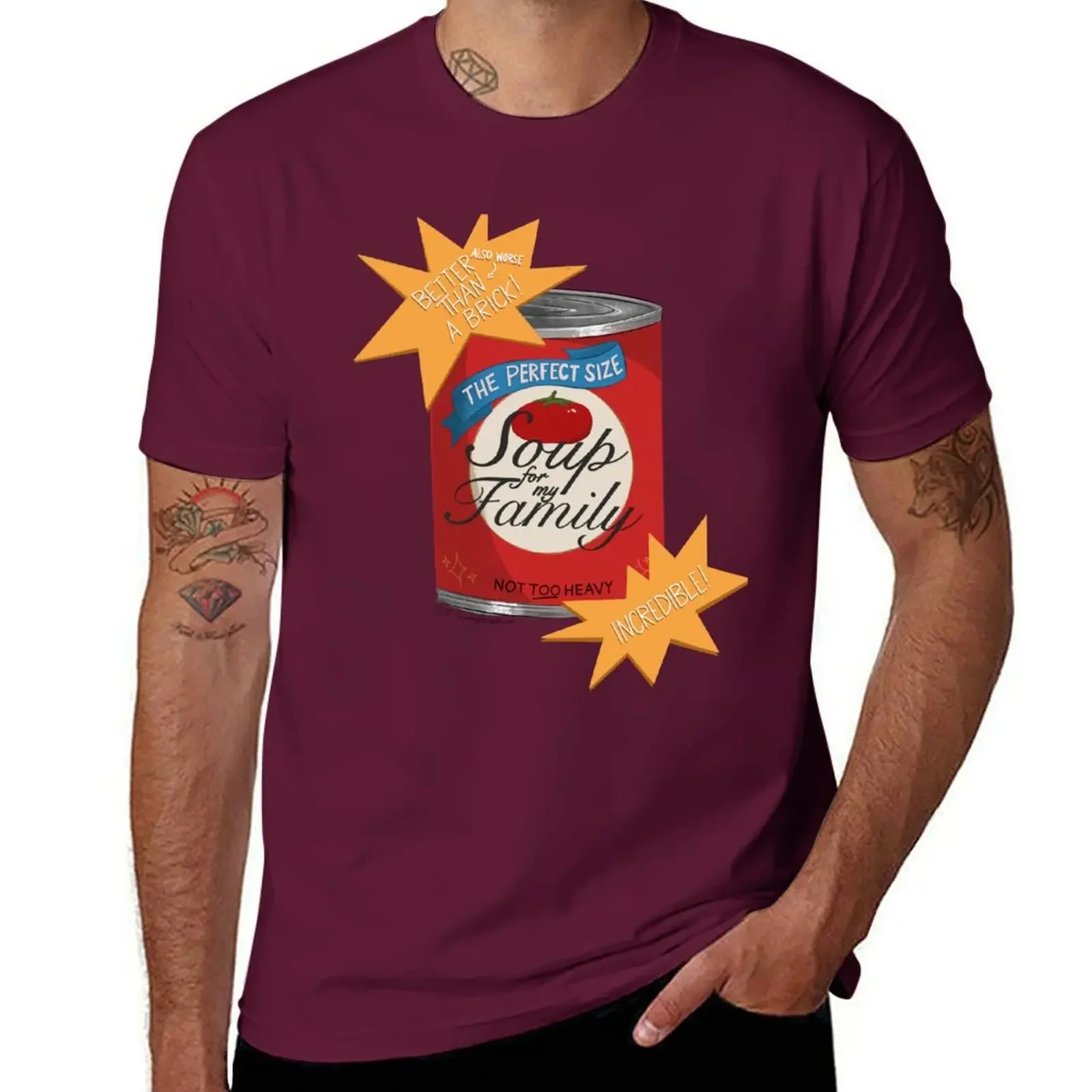 Soup for My Family T-Shirt summer clothes korean fashion Short sleeve tee for a boy mens clothes image 6