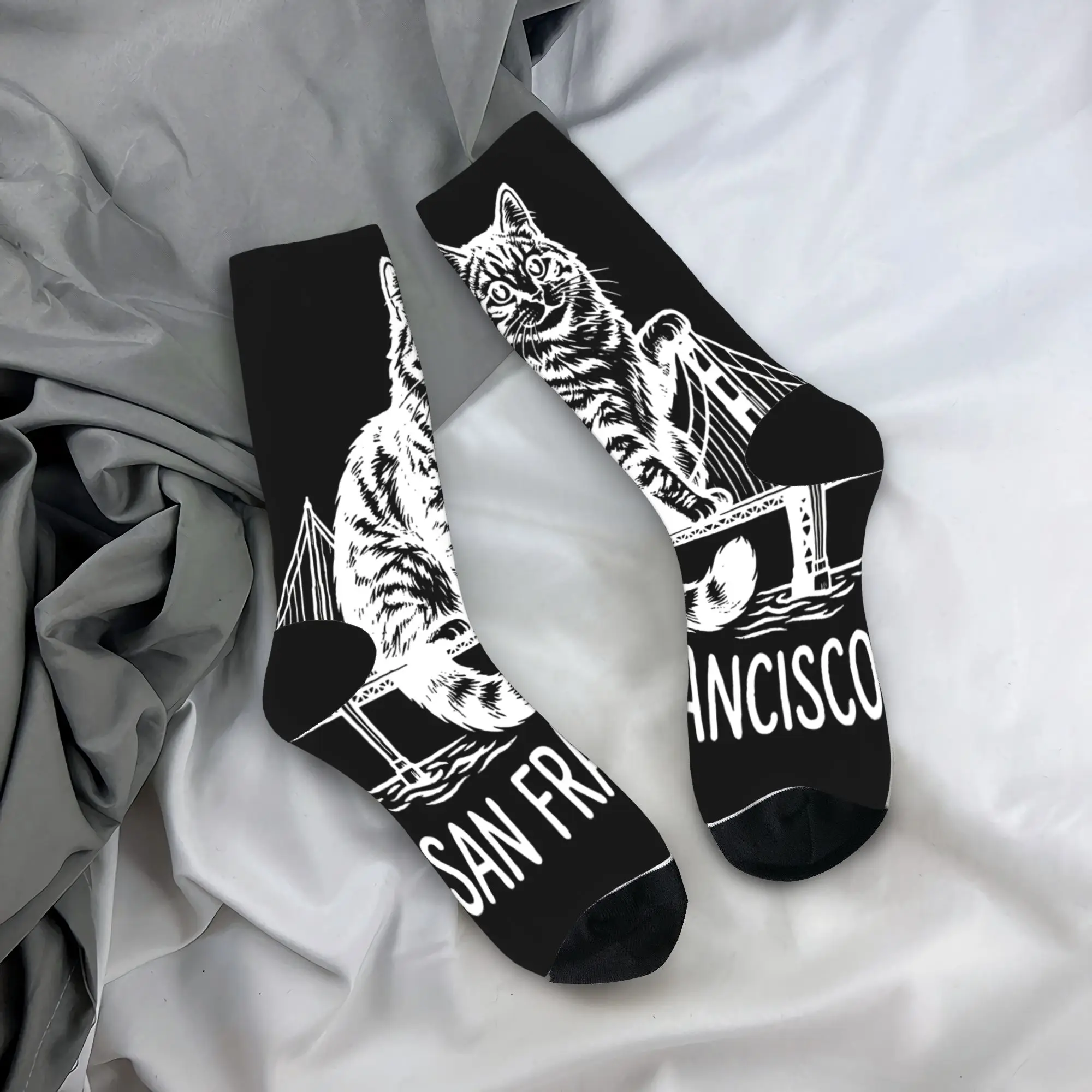 Project Hail Mary 2026 Ryan Gosling B Kliban Cat San Francisco Socks Novelty Stockings Autumn Anti Men's Socks Skateboard Socks