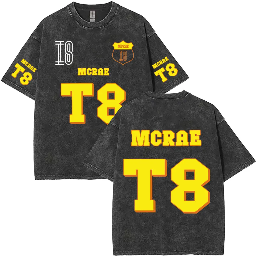 

Tate Mcrae T8 Retro Washed T-shirt So Close To What Miss Possessive 2025 World Tour T Shirt Men Women Fashion Oversized T-shirts