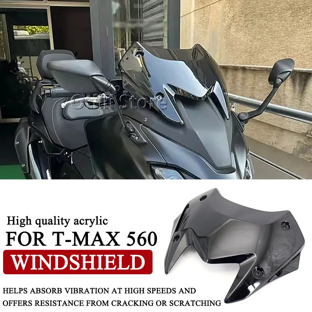 

Motorcycle Windshield Windscreen Wind Shield Deflectore Screen For YAMAHA TMAX560 TMAX 560 Tech MAX 2022 2023 2024 Accessories