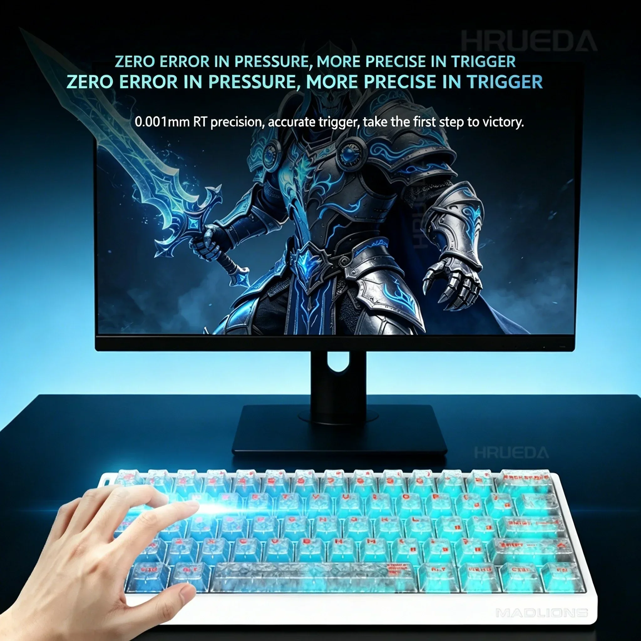 FGG Original MADLIONS Mad 60/68 V2 HE E-sport Magnetic Switch Keyboard 0.001 RT 8K HZ Wired RGB Hot Swap 0.125ms Customized view 4