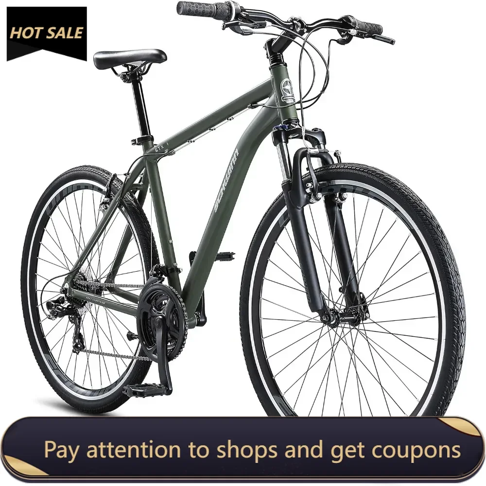 GTX Comfort Adult Hybrid Bike，Men and Women，Dual Sport Bicycle，700c Wheels, Step-Through or Step-Over Lightweight Aluminum Frame