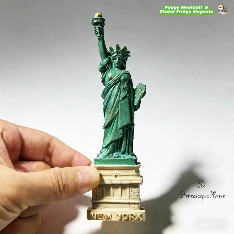 3D Statue of Liberty Magnetic Fridge Magnet New York USA Travel Souvenir Decorative Magnet