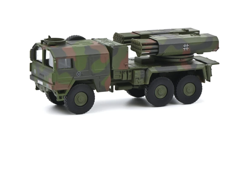 1:87 Scale Diecast Alloy Military MAN KAT1 7t.gl.LAR Truck Toys Cars Model Classics Adult Collectible Souvenir Gifts Display