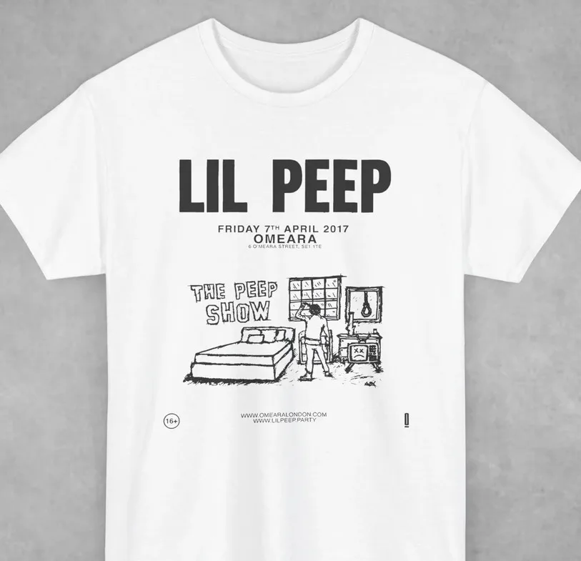 Lil Peep T-Shirt Crybaby Album Tee Rap Music Graphic Shirt Unisex S-5Xl