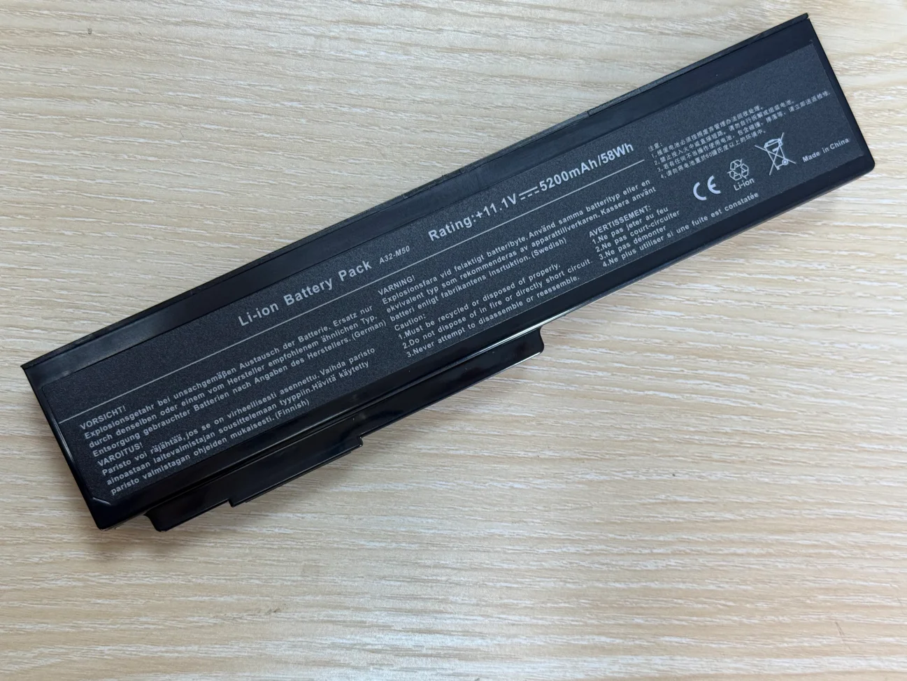 A32-N61 A32-M50 Laptop Battery For ASUS G50 G50E G50G G50T G50V G50VT G51 G51J G51JX G51V G51VX M50 N61  A33-M50 A32-X64