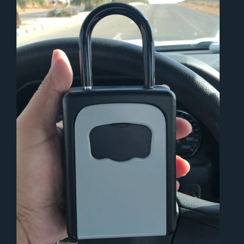 Metal Password Key Box Outdoor Key Safe Lock Box Decoration Key Code Box Key Storage Lock Box Wall Mounted Password Box