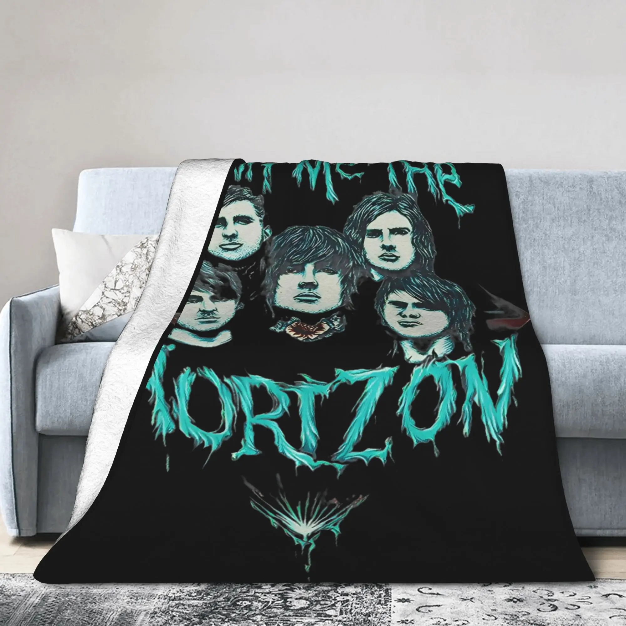 BMTH Bring Me The Horizon Blanket British Rock Band  Warm Funny Plush Throw Blanket For Couch Bed Flannel Bedspread Bed Cover