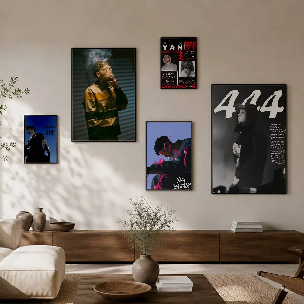 Y-YEYE Y-Yan B-Block Poster Waterproof Self-sticking HD Wall Mural, Home Office Dorm Decor & Gift Choice