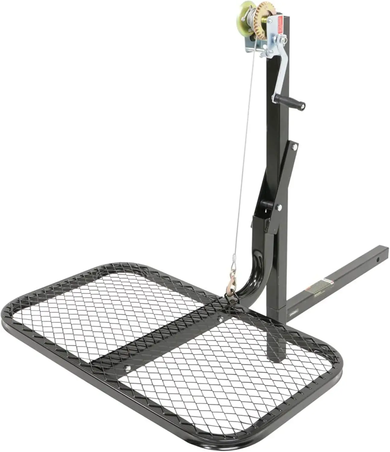 Foldable Portable Hitch-Mounted Lifting System for Heavy Loads Up to 300 lbs