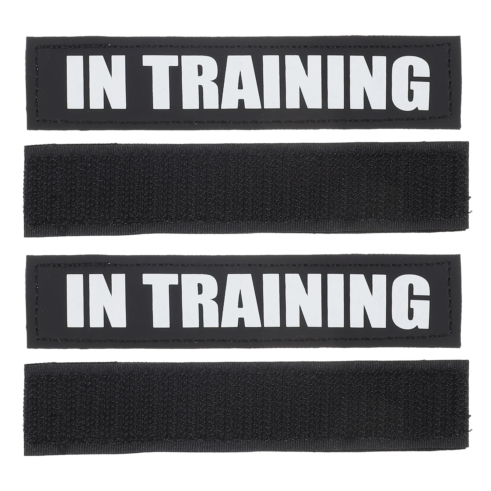 2 Pairs Harness with Pet Vest Harnesses Label Sticker for Service Dog Removable Tag Pu