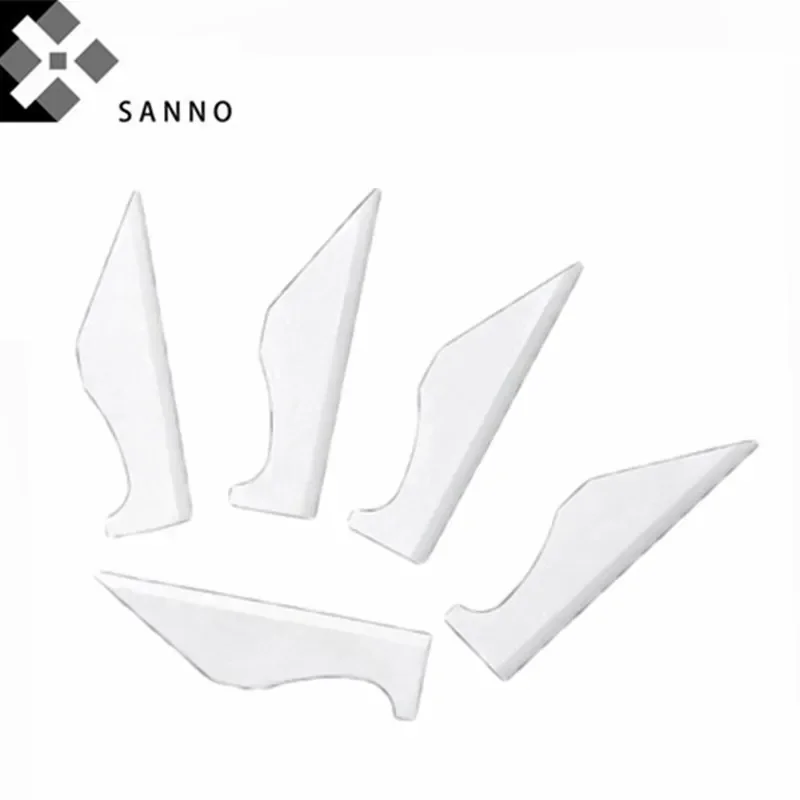 10 قطعة آلة قطع شفرة النسيج السيراميك القاطع 38.7x9.5x0.5 مللي متر ارتفاع درجة الحرارة مقاومة الشريط الكروشيه آلة قطع السيراميك