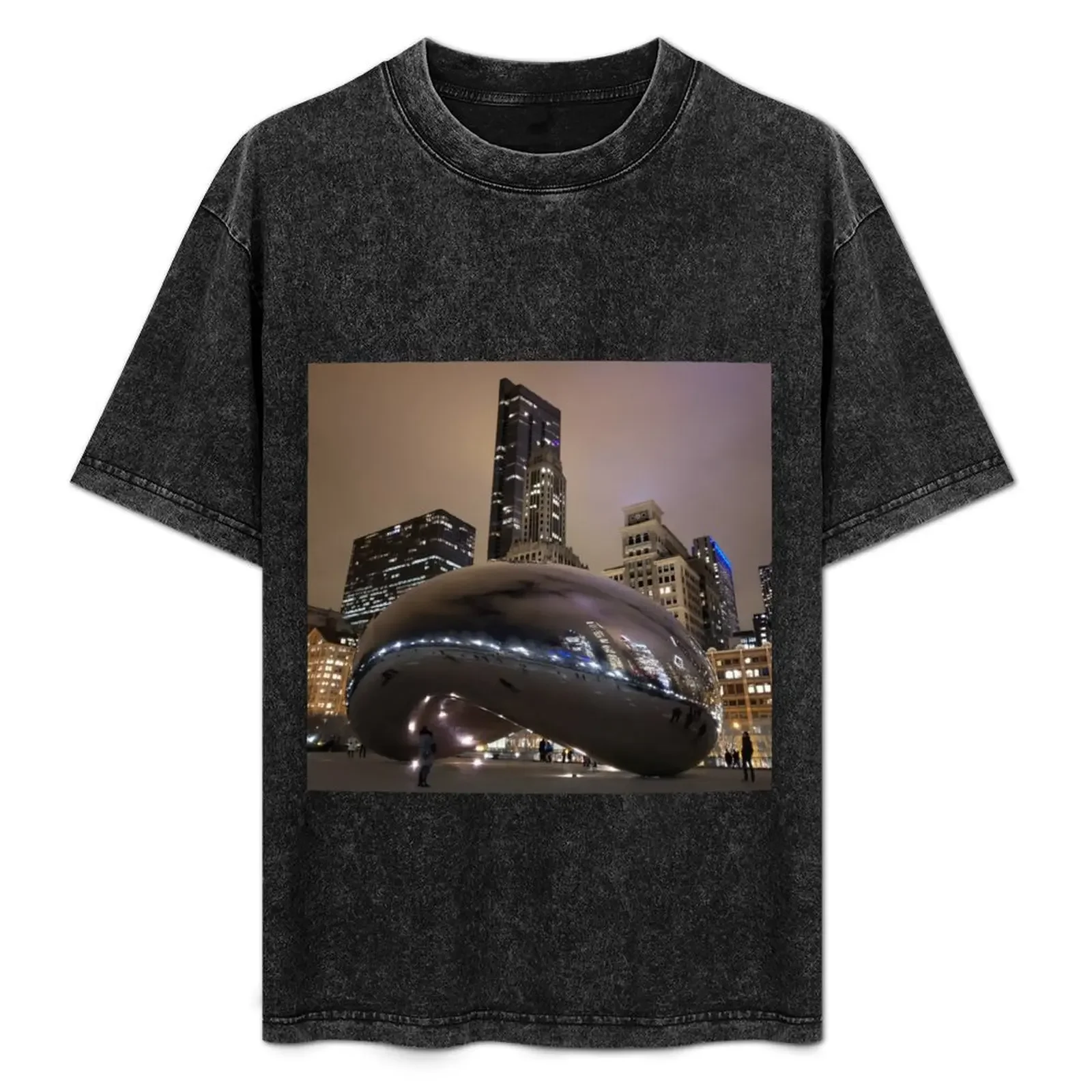 

Chi-town millennium park T-Shirt custom t shirt street wear plus sizes vintage anime shirt t shirts for men