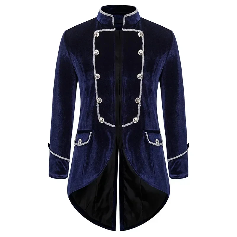 

ER1KNew Carnival Palace Noble Men Party Velvet Jackets Halloween Medieval Knight Prince Cosplay Coats Prom Tuxedo Suit5H[[