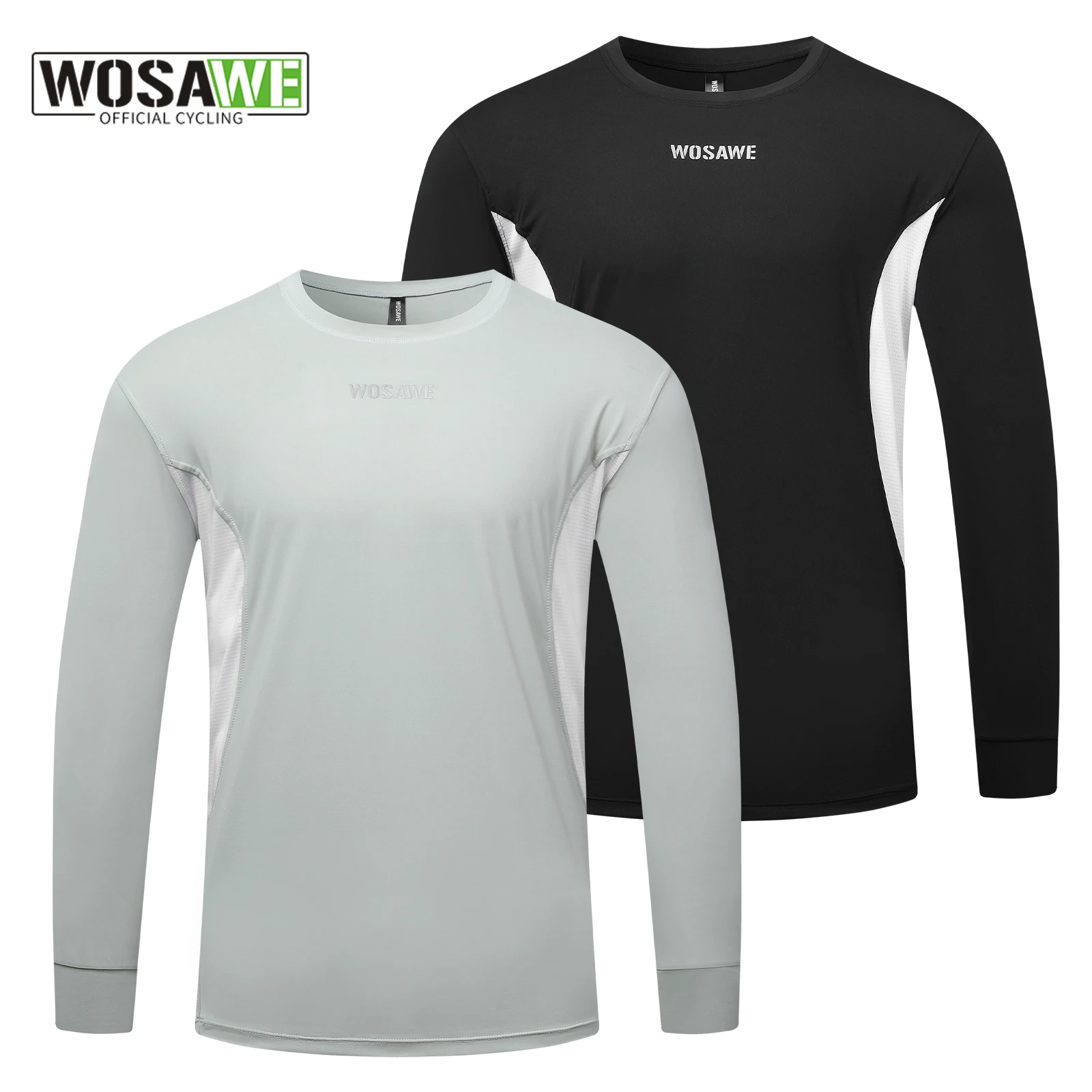 

WOSAWE Cycling Jersey Men Women Quick Dry Bike Shirt 3 Rear Pockets MTB Road Bicycle Running Fitness Outdoor Sports Pullover