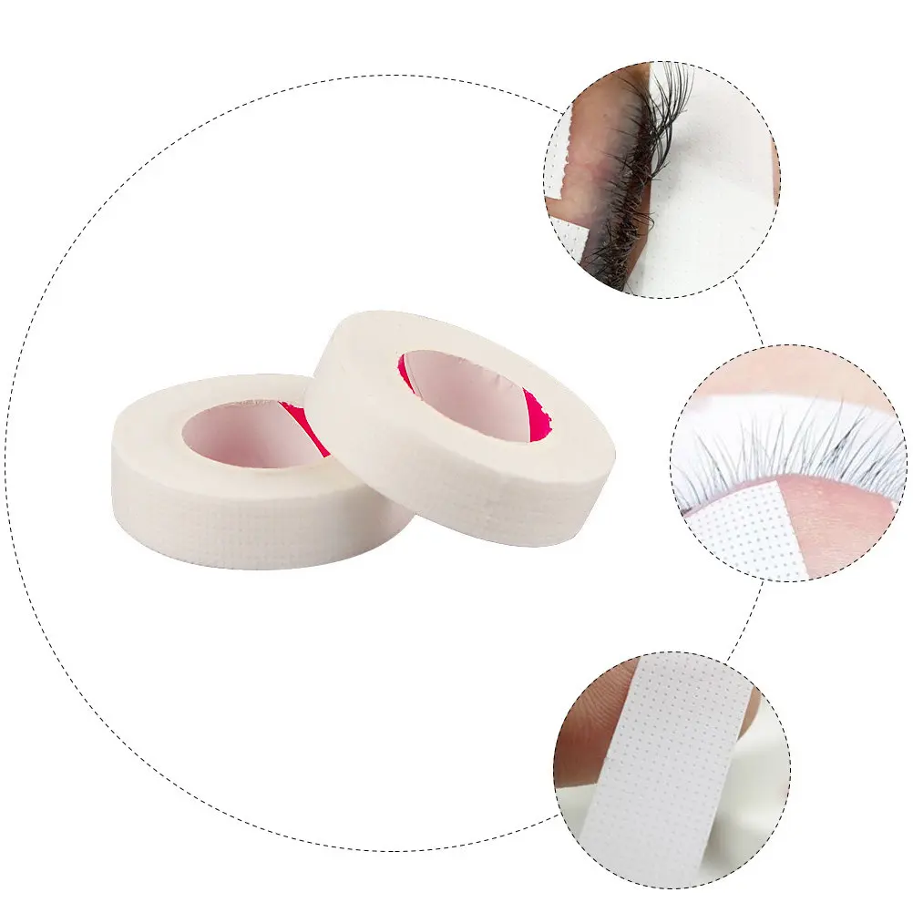 10 Rolls Lash Extension Tape Breathable Non-Woven Fabric Skin-Friendly Eyelash Tape for Easy Eyelash Root Visibility