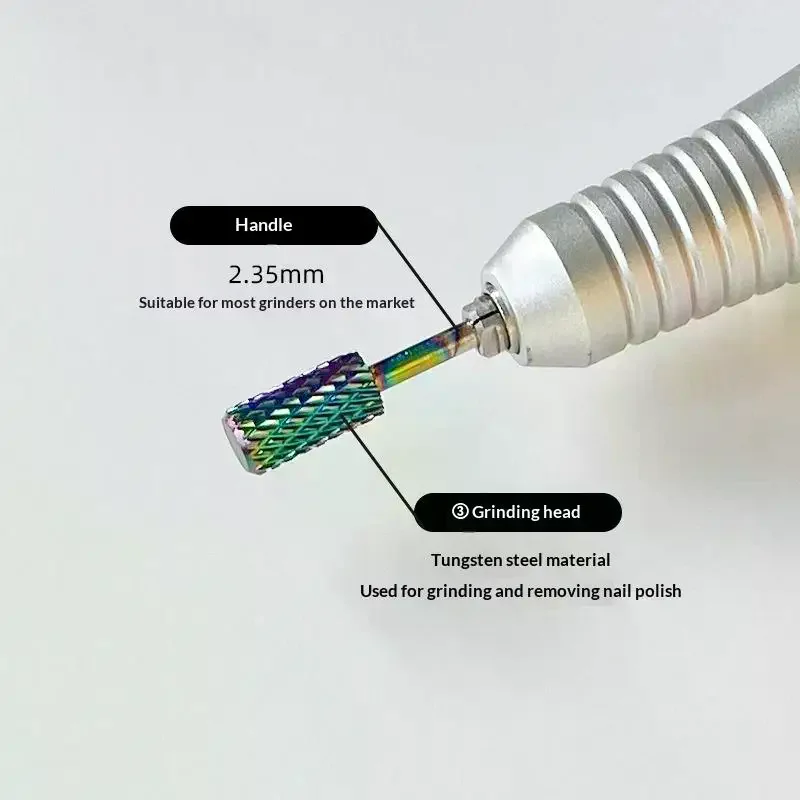 Profissional cerâmica prego broca conjunto elétrico manicure arquivo de unhas bit para unhas de gel acrílico e cutículas