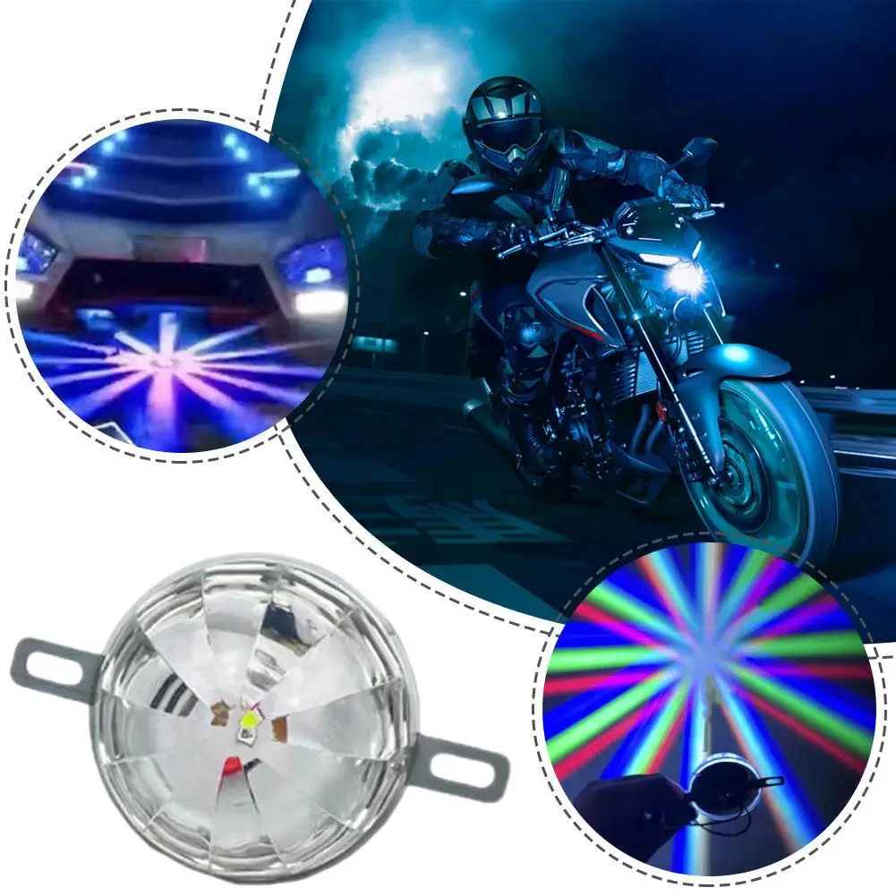 مكافحة الباب الخلفي هيكل السيارة أضواء متعدد الألوان مكافحة الضباب مصباح ليد 18 طرق التبديل منع الاصطدام الخلفي 1/2/4 قطعة #1
