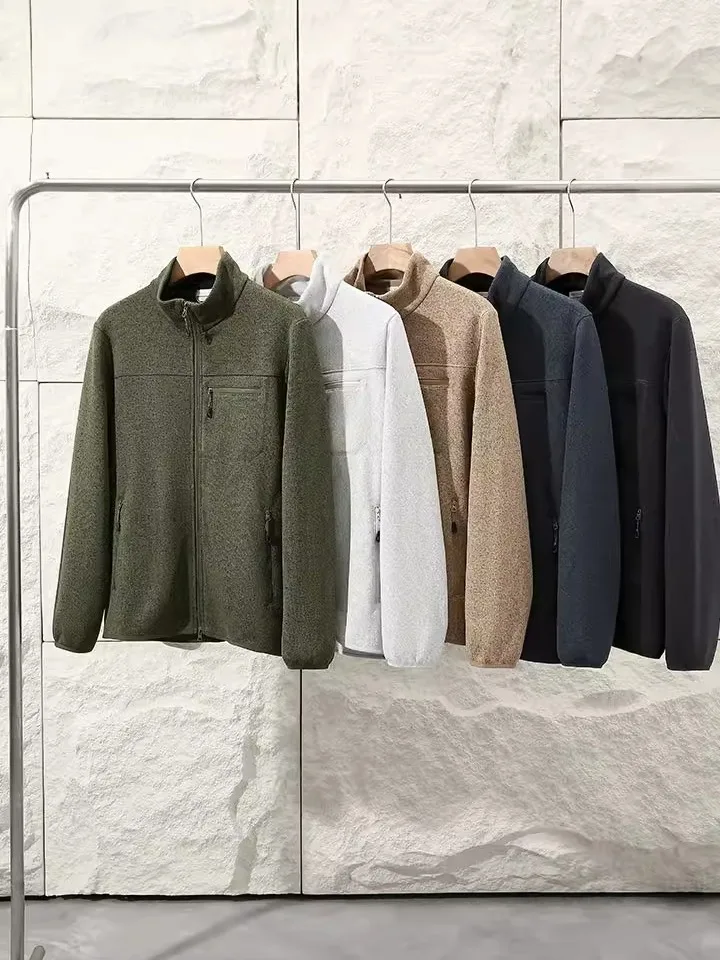 

Warm Fce Jaet Heavyweight Double Color Yarn Thi Needle Texture Autumn Winter Fce Lined Insulation Lightweight Jaet