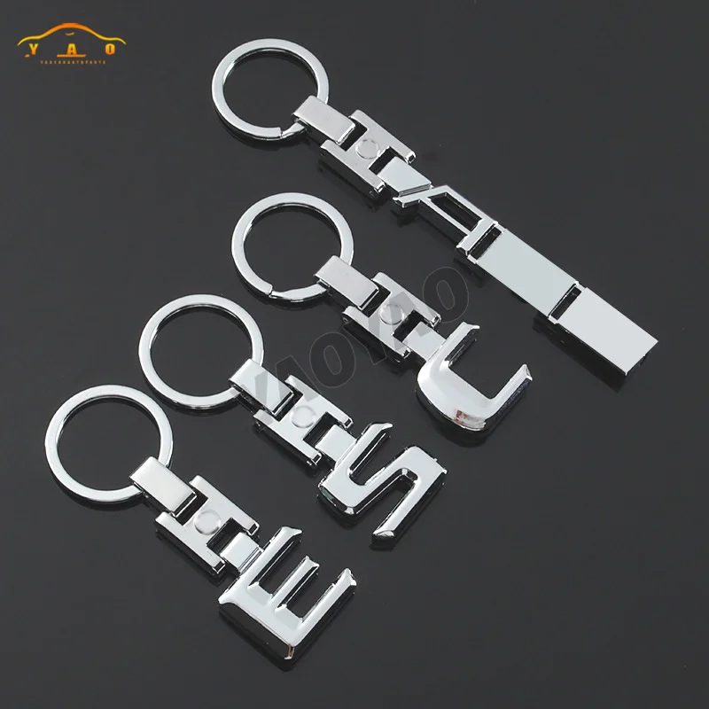 

New Fashion Metal Keychain 3D Styling Badges Key Ring For Mercedes Benz C E S Class w205 w212