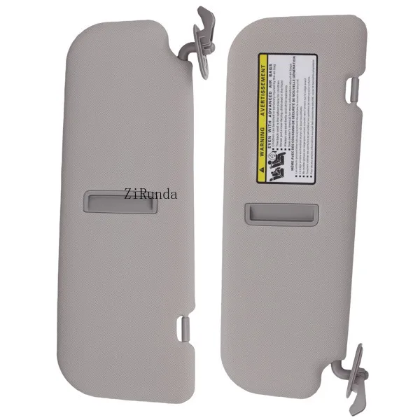 Pair Sun Visor Set LH RH fit for Hyundai Elantra 11-15 852103X000TX Gray Interior-12
