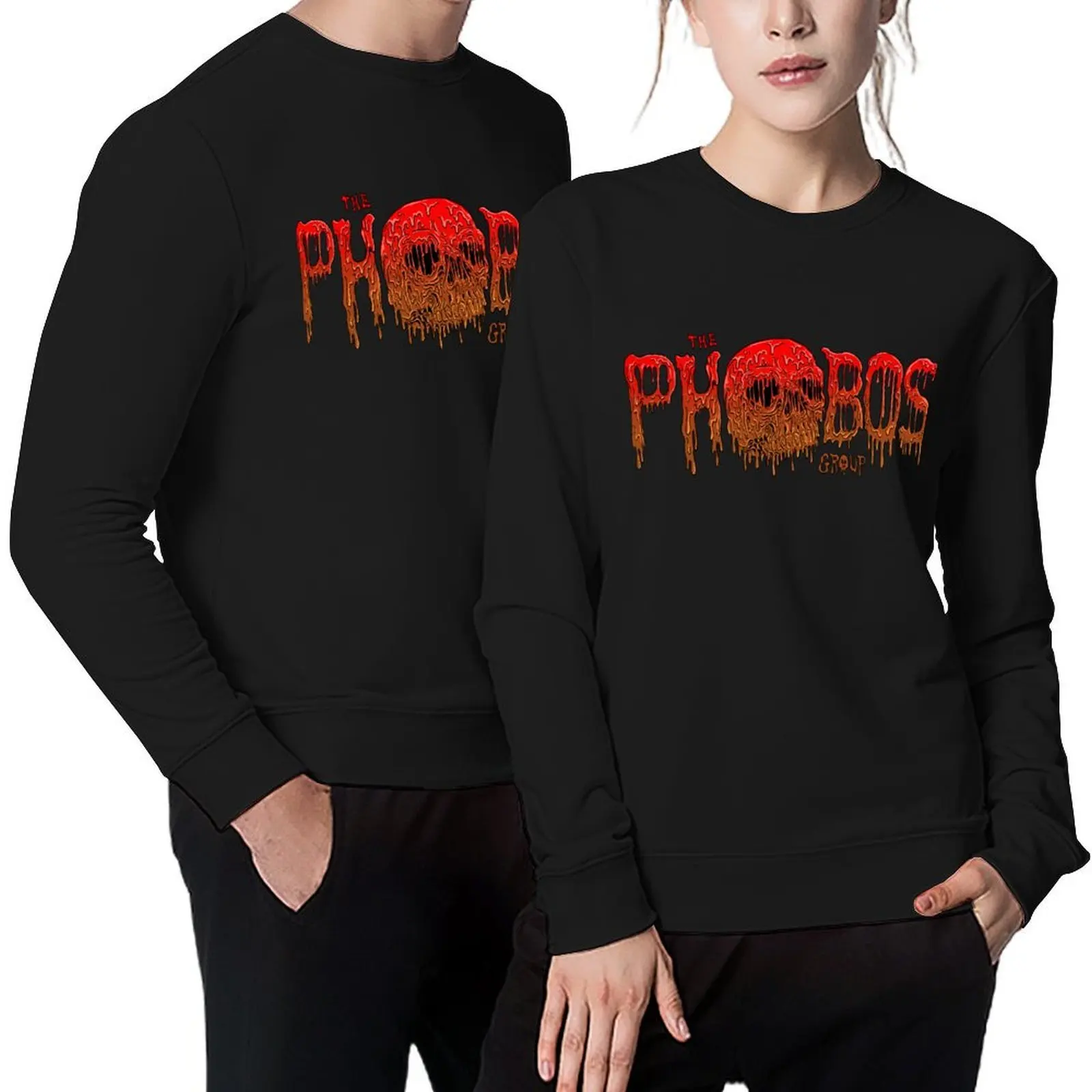 

Creepymode Phobos Logo Pullover men's winter sweater fashion men tracksuits anime clothes sweatshirts for men