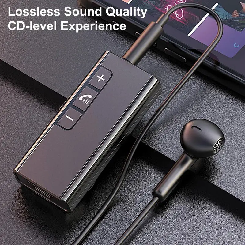 

GR13 Wireless Audio Receiver Wireless 3.5mm Bluetooths Adapter LED Display Hands-Free Bluetooths Compatible Transmitter Receiver