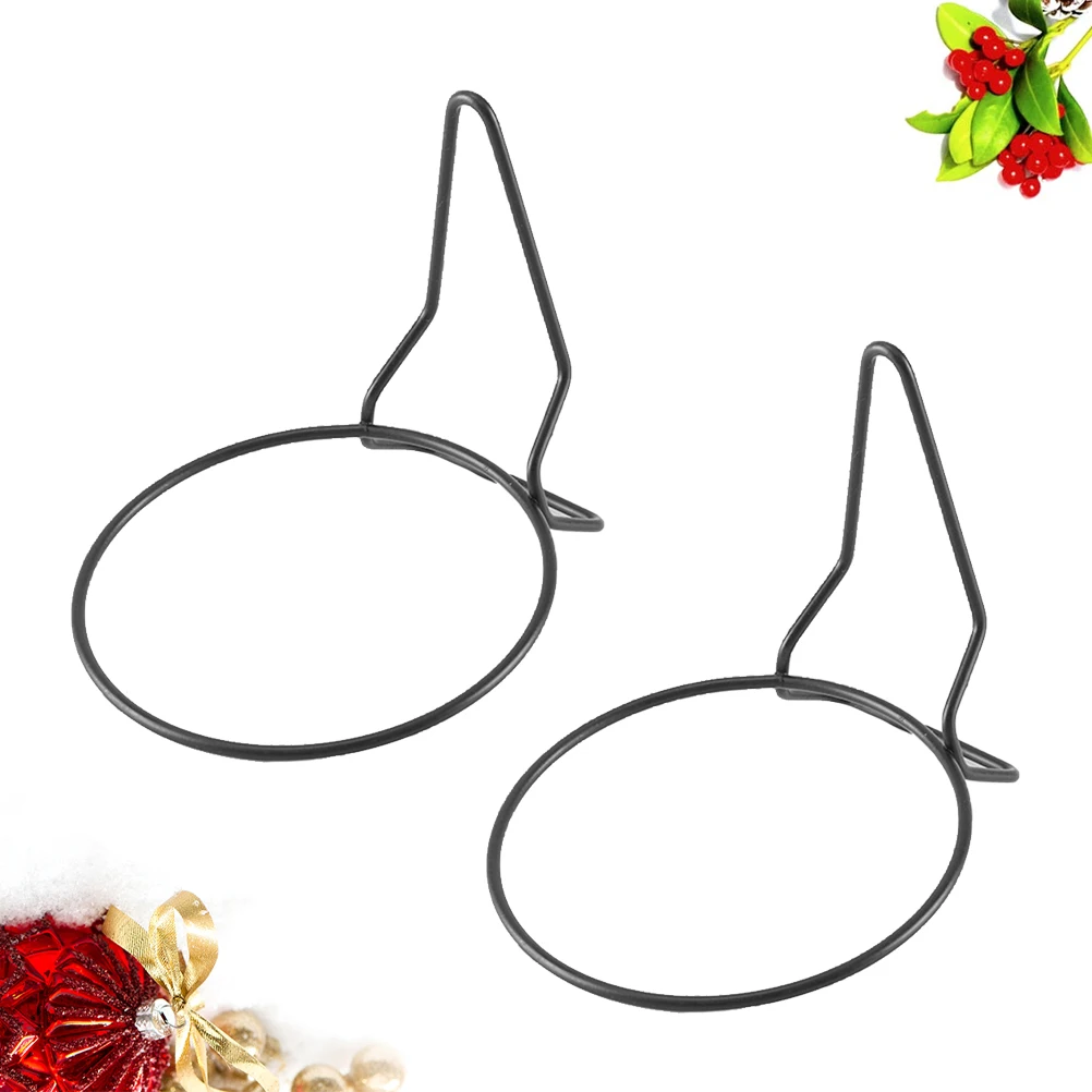

2Pcs Wrought Iron Flower Pot Stand Durable Plant Rack Suitable Balcony Garden Space Saving Design